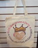 Tote Bag: A los que aman a Dios; Todas las cosas ayudan a bien Romanos 8:28