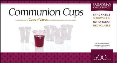 COMMUNION CUPS PLASTIC - 500 COUNT