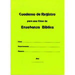 Cuaderno de registro para una clase de enseñanza Bíblica