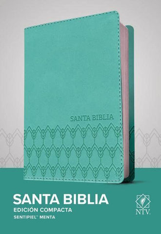 Santa Biblia NTV, Edición compacta color verde menta imitacion leather