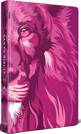 Biblia RVR 1960 letra grande tamaño manual, TD León de Judá rosada