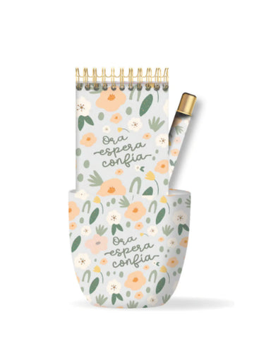 Taza Notepad Set - Ora Espera Confia