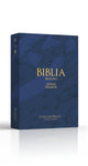 Biblia RVR 1960 Letra Súper Gigante Cuero Genuino Azul con Índice