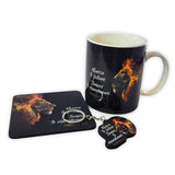 Pack Taza 12oz, Llavero, y Posavasos: Nunca te fallaré - Hebreos 13:5