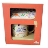 Pack Taza 12oz, Llavero, y Posavasos: Mi Dios - Salmos 103:5