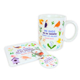 Pack Taza 12oz, Llavero, y Posavasos: Mi Dios - Salmos 103:5