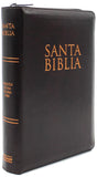 Biblia Reina Valera 1960 Letra Gigante de 14 puntos Cierre Indice Foro de Semil Piel en color Caoba con Estuche de Proteccion Edicion especial con Fotos y Ilustraciones (Spanish Edition)