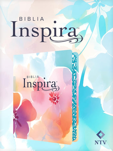 Biblia Inspira NTV (SentiPiel, Paraíso floral): La Biblia que inspira tu creatividad