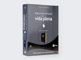 RVR60, Biblia de estudio de la vida plena, Edición clásica, Piel fabricada, Negro, Palabras de Jesús en rojo, Comfort Print