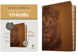Biblia de margen amplio NTV con Filament (SentiPiel, León, Índice, Letra Roja)