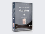 RVR60, Biblia de estudio de la vida plena, Edición clásica, Leathersoft dos tonos Oro rosa, Palabras de Jesús en rojo, Comfort Print