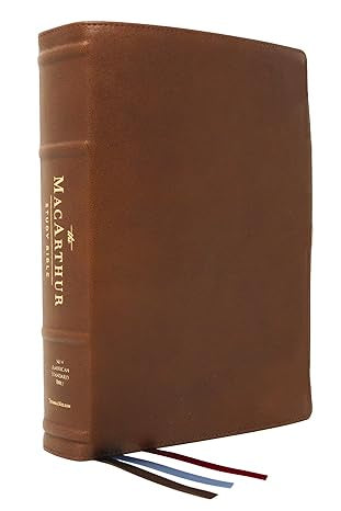 NASB, MacArthur Study Bible, 2nd Edition, Premium Goatskin Leather, Brown, Premier Collection, Comfort Print: Unleashing God's Truth One Verse at a Time