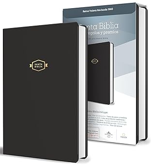 Biblia RVR 1960 para regalos y premios, negro