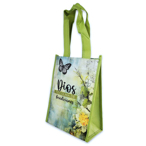 Bolsa Tote Bag Pequeña: Dios te colma de bendiciones - Salmos 68:19