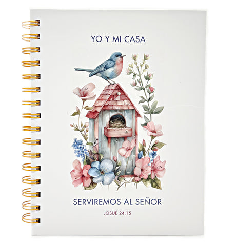 Yo y mi casa serviremos al Señor. Libreta de anillas