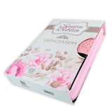 Biblia para Quinceañera con Cierre Compacta RV1960, imit piel rosa floral y marrón con índice