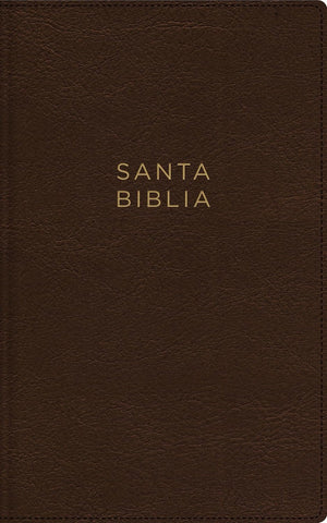 NBLA, Santa Biblia, Ultrafina, Letra grande, Leathersoft, Café, Palabras de Jesús en rojo