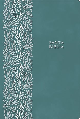 Biblia letra gigante, verde esmeralda, símil piel -  INDICE