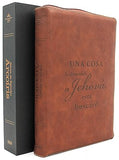 Biblia Arcoíris letra grande con Cierre Índice  Café con Estuche de protección. Colección Celestial