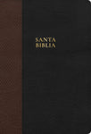RVR 1960 Biblia letra supergigante, negro con café, símil piel, con índice