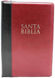 COLECCION CELESTIAL Biblia Reina Valera 1960 Letra Super Gigante con Cierre Indice Senti Cuero color borgona y con Estuche de proteccion Edicion Especial