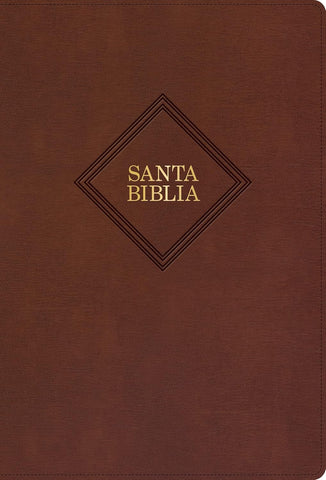 RVR 1960 Biblia letra grande tamaño manual, café, piel fabricada (edición 2023)