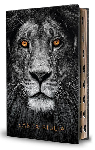 Biblia Reina Valera 1960 letra grande. Biblia León símil piel índice