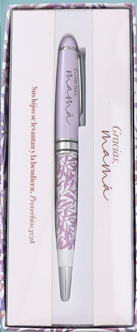 Bolígrafo de lujo en caja de regalo. Gracias mamá