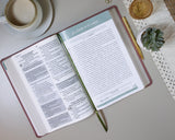 Biblia de Promesas RVR-1960, Virtuosa, Letra gigante, Piel especial, Rosa