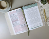 Biblia de Promesa RVR-1960, Virtuosa, Letra gigante, Piel especial, Crema