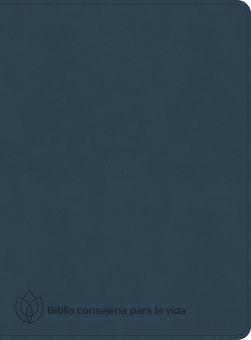 RVR 1960 Biblia de estudio Consejería para la vida, azul pizarra, símil piel