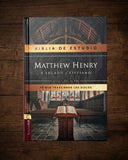Biblia de estudio Matthew Henry Legado cristiano, Tapa dura, Interior a dos colores, con Índice, Comfort Print