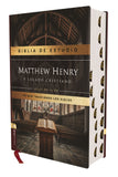 Biblia de estudio Matthew Henry Legado cristiano, Tapa dura, Interior a dos colores, con Índice, Comfort Print