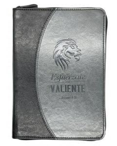 Libreta imitación piel negro con cierre. Esfuérzate