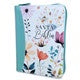 Biblia de Bolsillo con Cierre para Mujer RV1960 imit piel turquesa con índice y canto floral