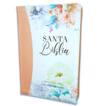 Biblia RV60 con Índice/Letra Súper Gigante 19 puntos/Tamaño manual, con zíper e índice, jardín Coral