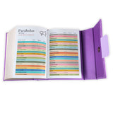 Biblia RV60 Cartera con Broche Magnético Compacta , imit piel Lila con asa de mano
