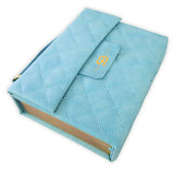 Biblia RV60 Cartera con Broche Magnético Compacta , imit piel turquesa con asa de mano