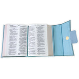 Biblia RV60 Cartera con Broche Magnético Compacta , imit piel turquesa con asa de mano