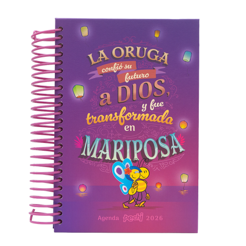Agenda espiral Mariposa