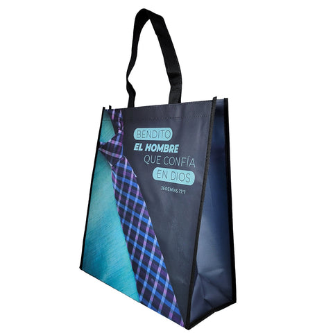 Bolsa Tote Bag Grande: Bendito el hombre que confía en Dios - Jeremías 17:7