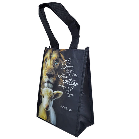Bolsa Tote Bag Pequeña: El Señor tu Dios estará contigo - Josué 1:9
