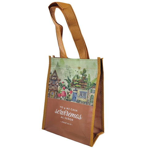 Bolsa Tote Bag Pequeña: Yo y mi casa serviremos al Señor - Números 6:24