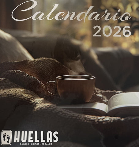 Calendario Vintage 2026 Huellas libro - café