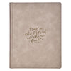 Trust Taupe Faux Leather Large Print King James Version Note-taking Bible - Proverbs 3:5