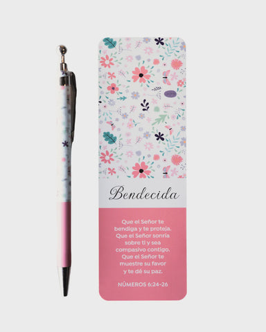 Marcador y Bolígrafo Elegance | Bendecida