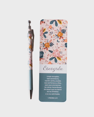 Marcador y Bolígrafo Elegance | Escogida