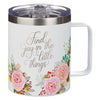 Find Joy Pink Floral Camp-style Stainless Steel Mug