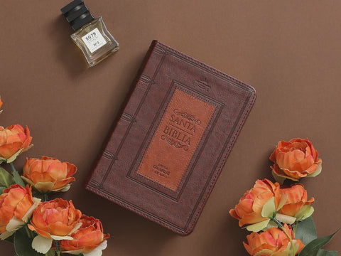 Biblia RVR60 035c PJR frame Café/café Tamaño Compacto