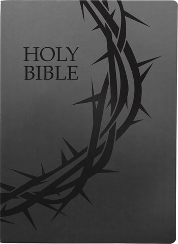 KJVER Holy Bible, Crown of Thorns Design, Large Print, Black Ultrasoft: (King James Version Easy Read, Red Letter)